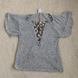 A gray sweater Shirt